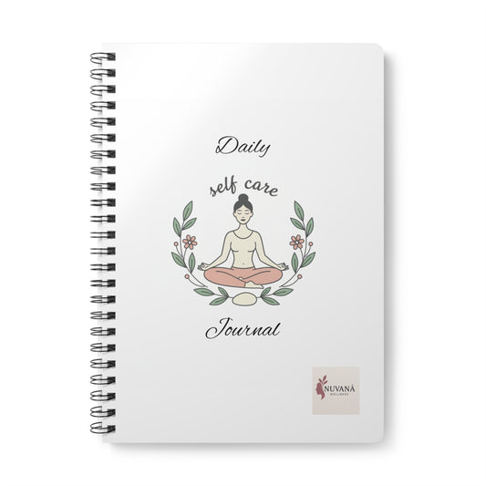 "Daily Self Care Journal" Wirobound Softcover Notebook, A5