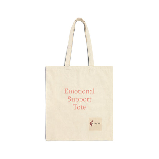 "Emotional Support Bag" "Full of Snacks & Feelings" Cotton Canvas Tote Bag